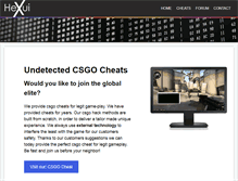 Tablet Screenshot of hexui.com